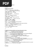 Outcomes Pre-Int - Mid-Year Test - Units 1 To 9