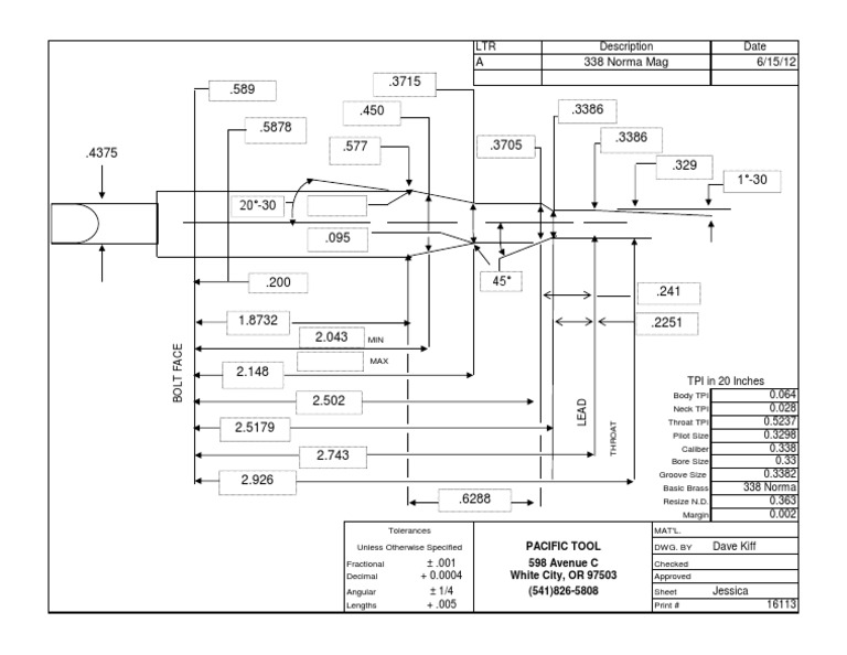 338 Norma Mag bullet dimensions | PDF | Firearms | Ballistics