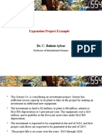 Expansion Project Example: Dr. C. Bulent Aybar