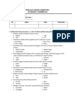 Soal PTS Kelas 4 Tema 3 Sub 1