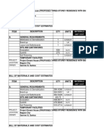 Bill of Materials and Cost Estimates Item QTY Units A