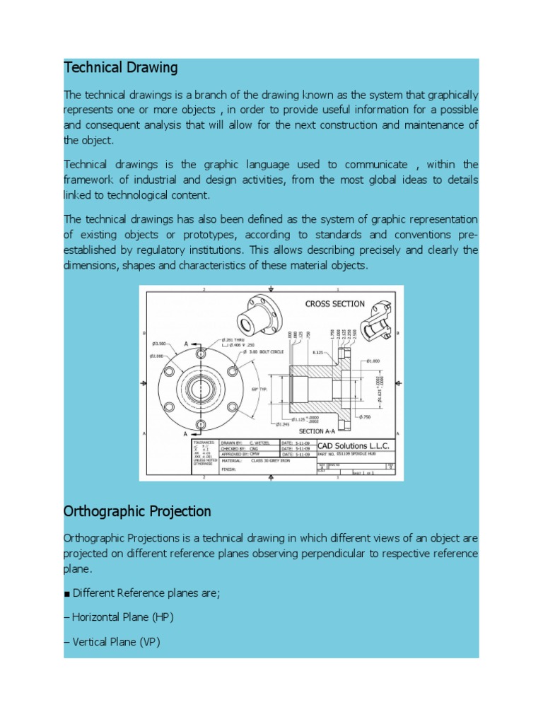 What Is Technical Drawing | PDF | Technical Drawing | Infographics