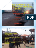 LOCATIONAL VARIATION IN STREET PANHANDLING IN LAGOS METROPOLIS - POWER POINT
