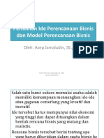 Pemilihan Ide Perencanaan Bisnis Dan Model Perencanaan Bisnis