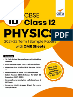 Disha Class 12 Physics Sample Paper For Term 1