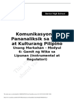 Komunikasyon at Pananaliksik11 Q1 Module6 08082020