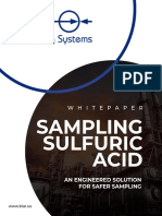Sampling Sulfuric Acid An Engineered Solution For Safer Sampling