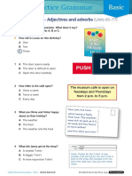 Review Exercise 8 Adjectives and Adverbs