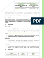 SST-PRC-17 - Procedimiento Acción Correctiva, Preventiva y de Mejora