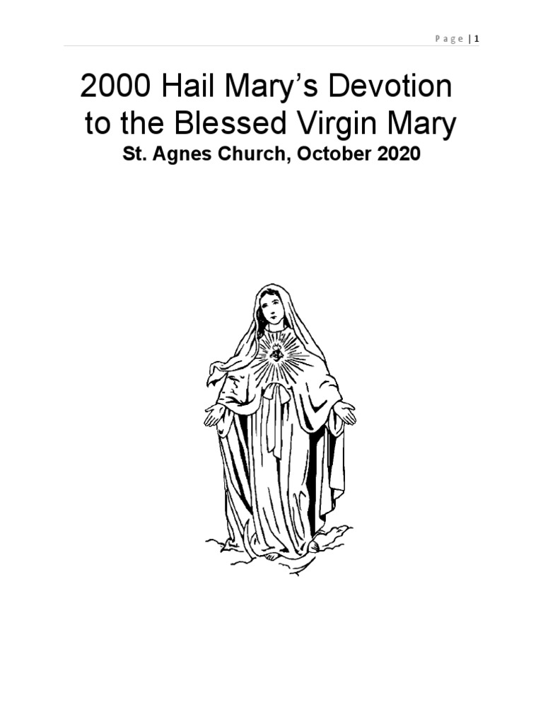 Hail-Mary Devotion | PDF | Rosary | Mary, Mother Of Jesus
