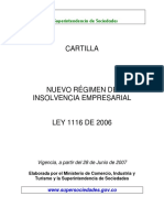 Ley 1116 de 2006 de Insolvencia