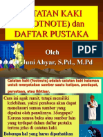 Catatan Kaki (Footnote) & Daftar Pustaka