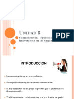 Unidad 5. La Comunicación Organizacional