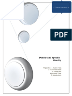 Density and Specific Gravity Laboratory Methods