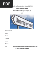 Sba Sample - Csec Math | PDF | Questionnaire | Chart