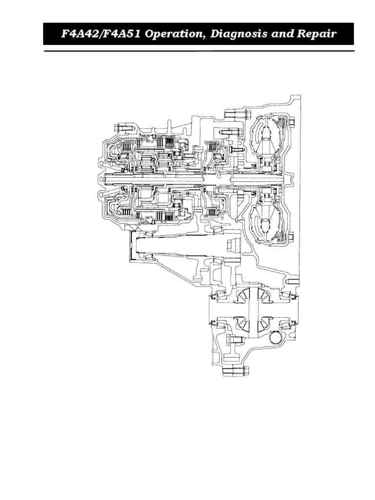F4A42/F4A51 Operation, Diagnosis and Repair | PDF | Automatic ...