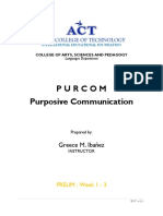 Purcom Purposive Communication: Greece M. Ibañez