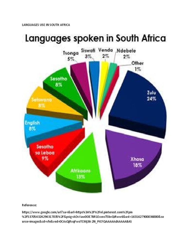 Languages Use in South Africa | PDF | Sports & Recreation | Social Science