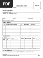 Candidate Application Form