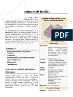 Sulfate d'Ammonium Et de Fer(III)