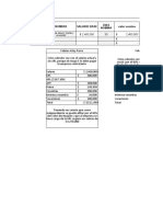 Tabla de calculo de salarios