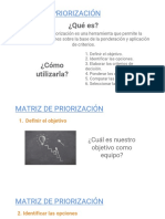 Matriz de Priorización DCB