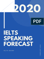 Ielts Speaking Forecast
