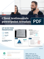 Client testimonial powerpoint template