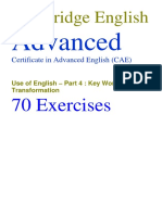 Cae Use of English 70 Exercises With Answers PDFPDF PDF Free1