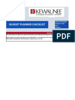 Budget Planner Checklist: Project/Program Financial Year Date
