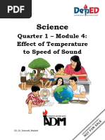 Quarter 1 - Module 4: Effect of Temperature To Speed of Sound