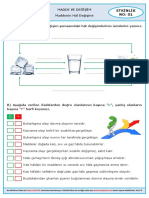 Sınıf 8. Etkinlik - Maddenin Hal Değişimi