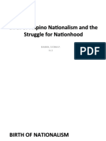 Birth of Filipino Nationalsm and The Struggle For Nationhood