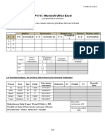 TP 9 MS Office Excel-Le Traitement de Données