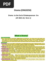 Drama (ENG3250) : Drama To The End of Shakespearean Era