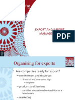 Export and Import Management