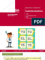 5 Semana Tildacion Diacritica - Comunicacion Ii