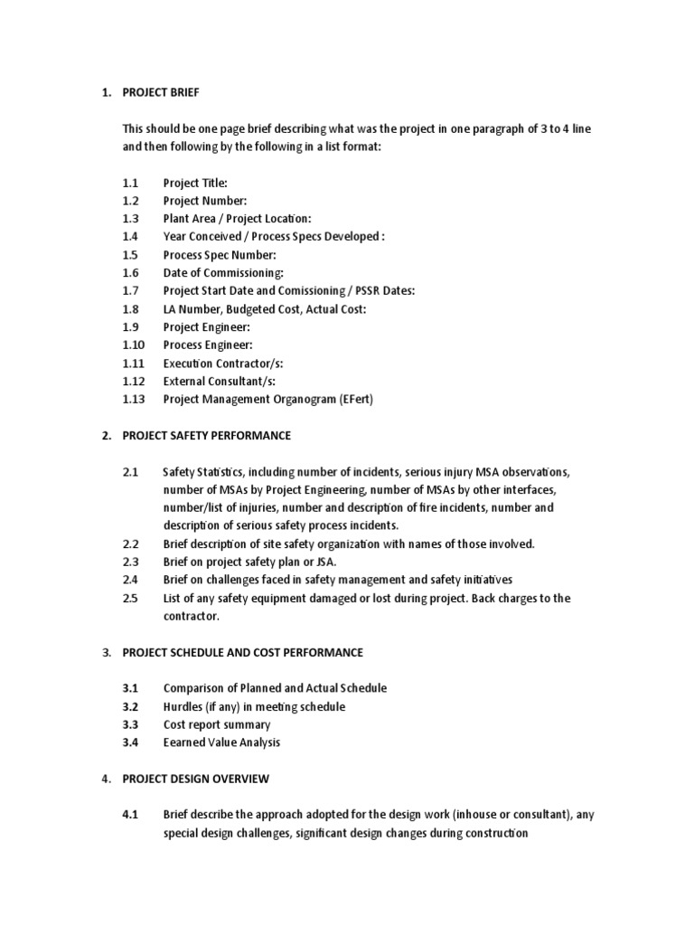 project-report-out-template