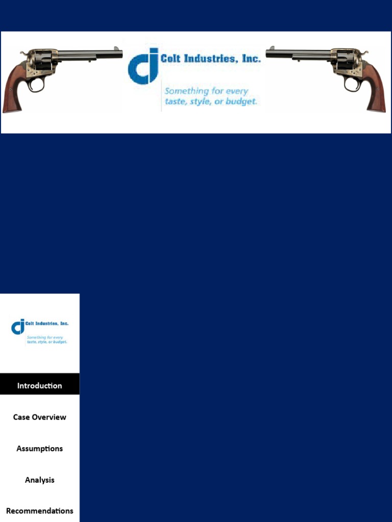 Colt Industries Final | PDF | Capital Structure | Leverage (Finance)