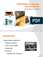 Prepare Financial Statements Refined