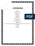 Ensayo Reflexivo Sobre La Incidencia de La Gestión Educativa en La Calidad de Los Aprendizajes