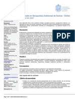 Diplomado en Geoquimica Ambiental de Suelos