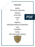 Matematica Aplicada A La Computacion Actividad 1