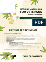 Copia di Medical Marijuana for Veterans Thesis Statement by Slidesgo