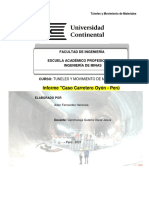 Informe Pa-2 - Tunel Carretero en Oyon-Peru
