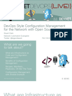 Devops Style Configuration Management For The Network With Open Source