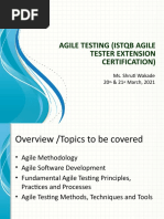 Agile Testing (ISTQB Agile Tester Extension Certification)