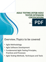 Agile Testing (ISTQB Agile Tester Extension Certification)