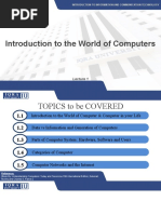 Introduction To The World of Computers