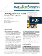 Creating Effective Teams: A Guide For Members and Leaders